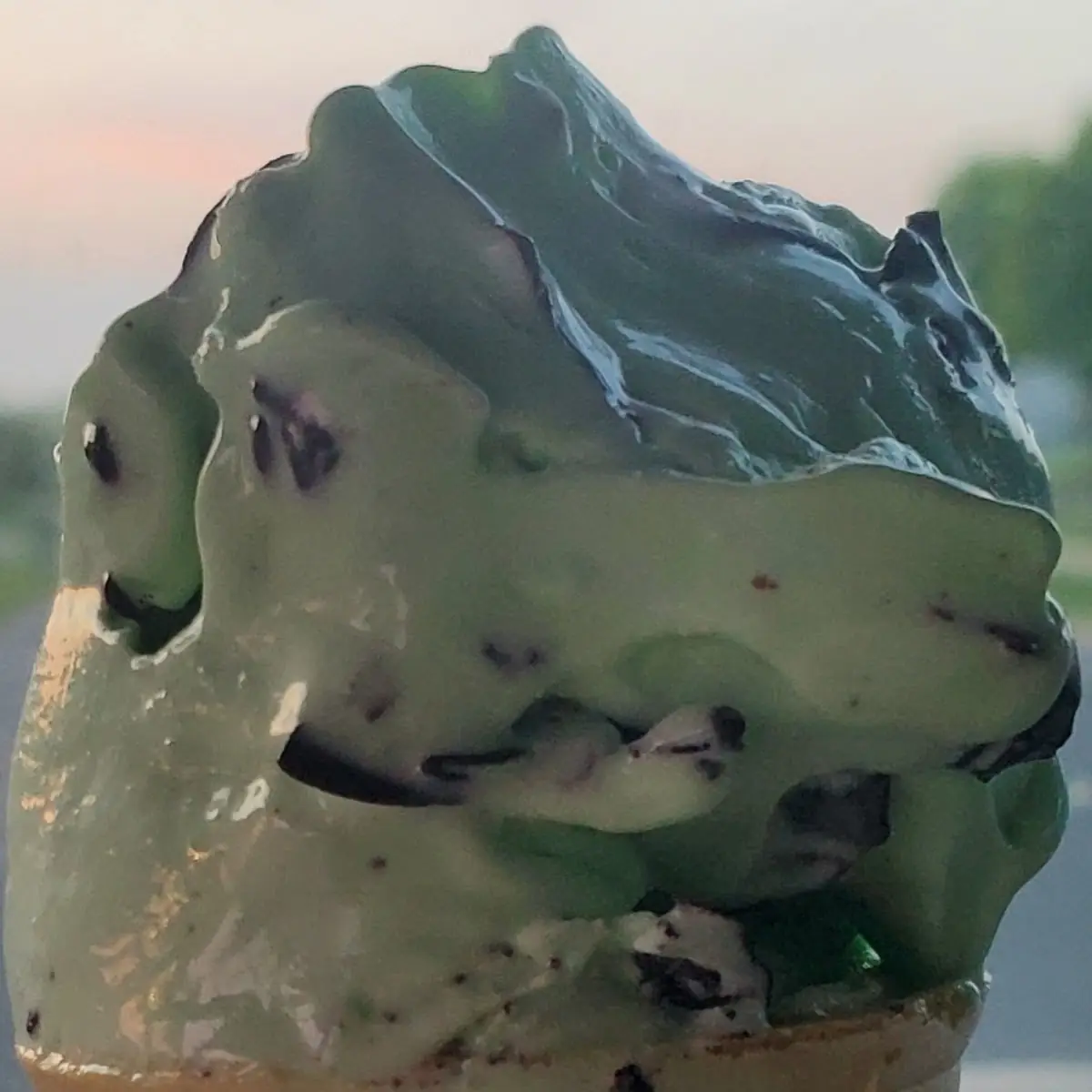 Mint Explosion Chocolate Chip Custard