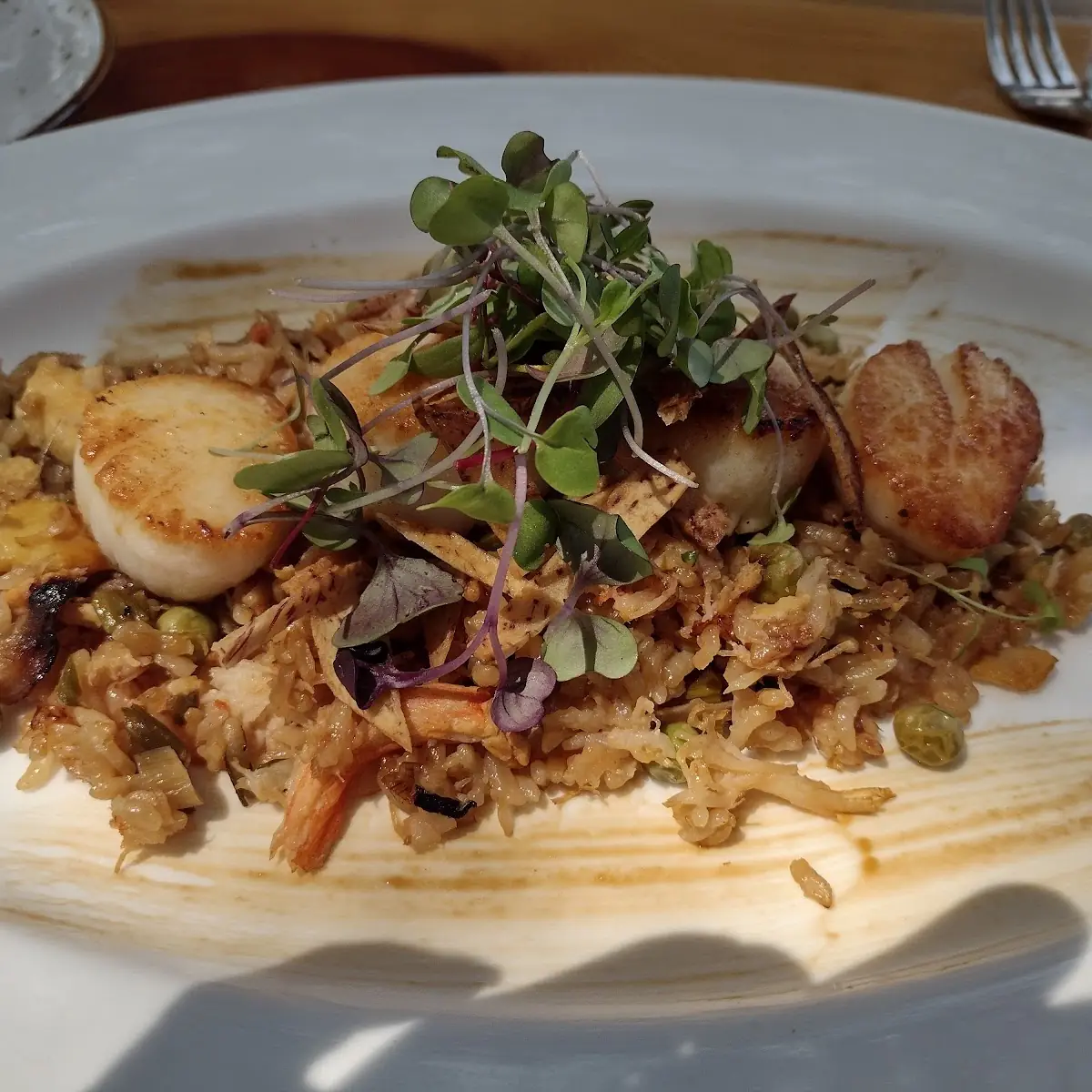 Scallops with Crab Fried Rice