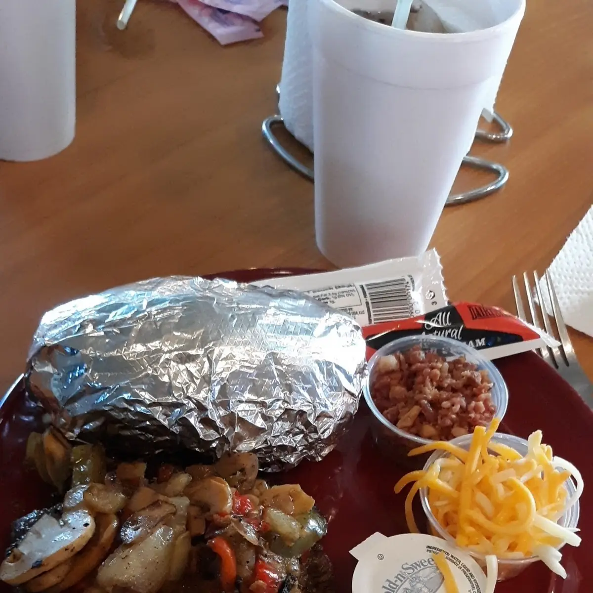 Hamburger Steak and Baked Potato