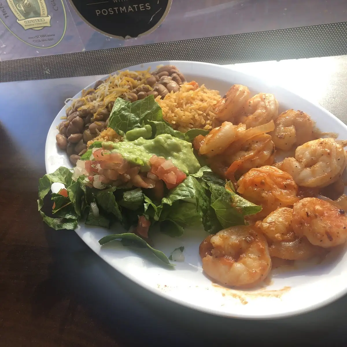 Camarones Rancheros Plate