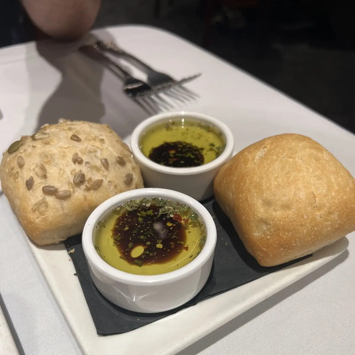 Hot Bread & Herbed Olive Oil