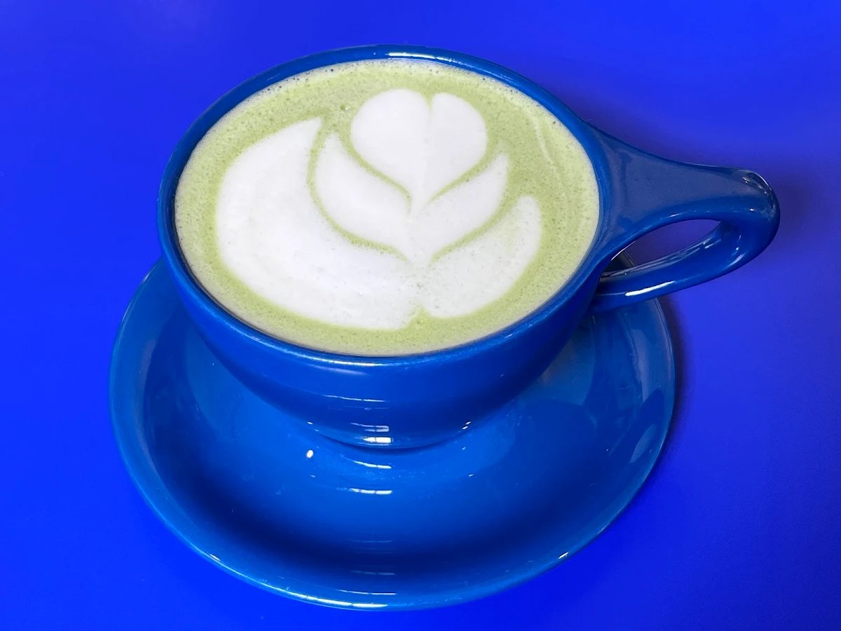 Hot Matcha Latte with Oat Milk