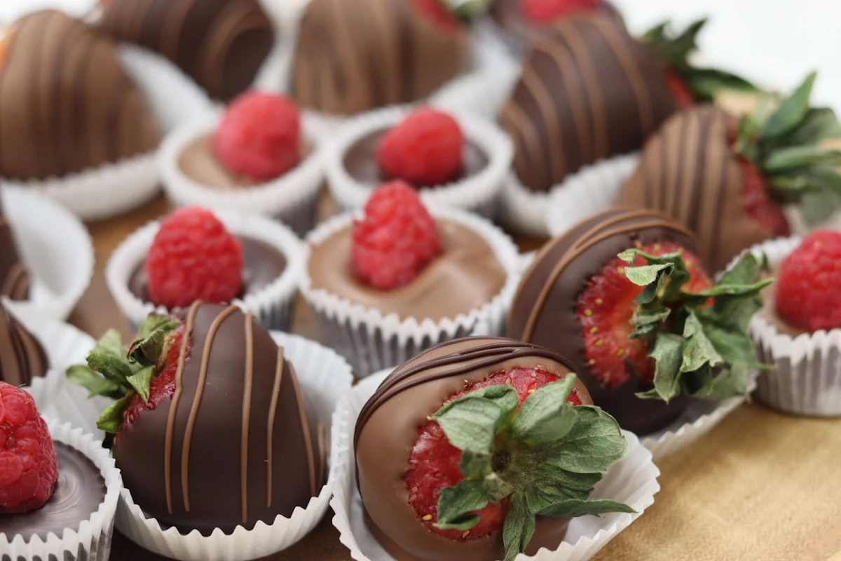 Fresh Strawberries and Raspberries