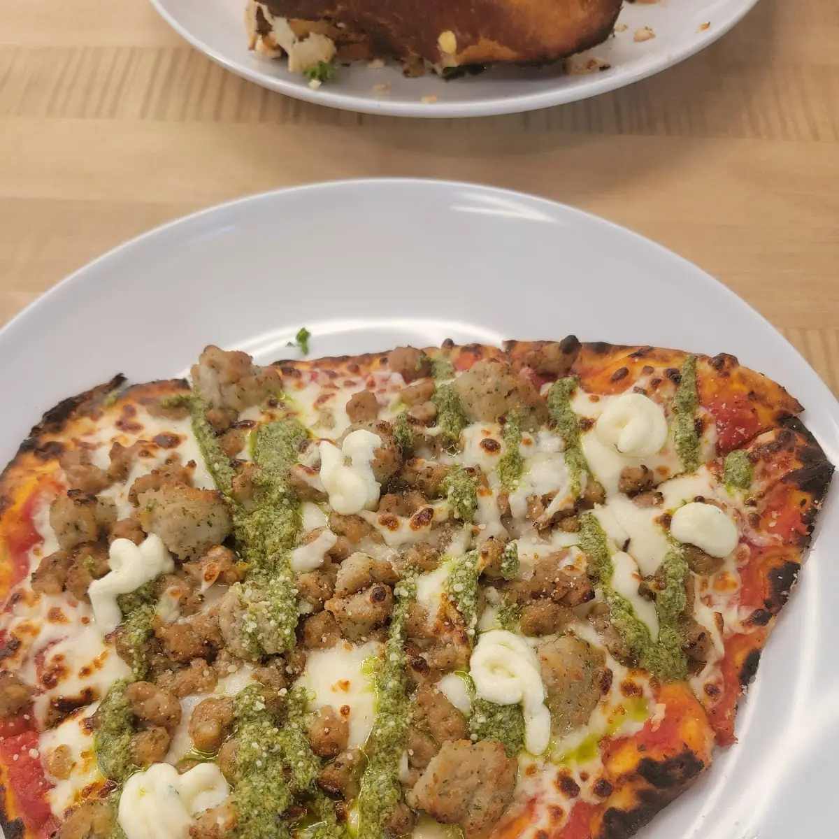 All Meat Flatbread Pizza