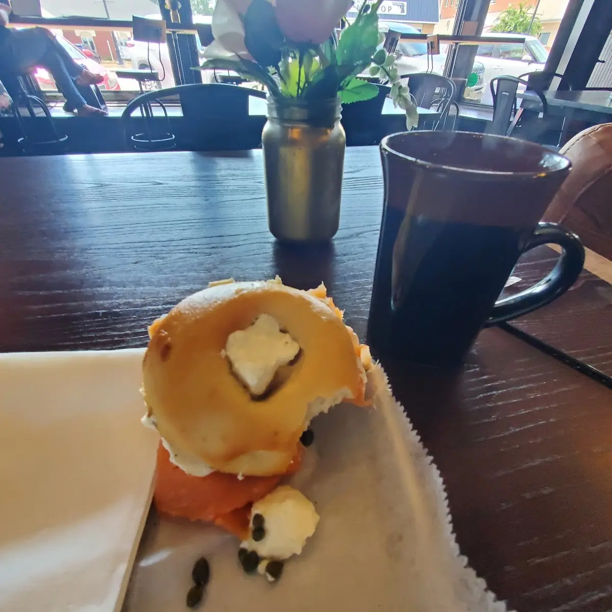 Cream Cheese and Lox Bagel
