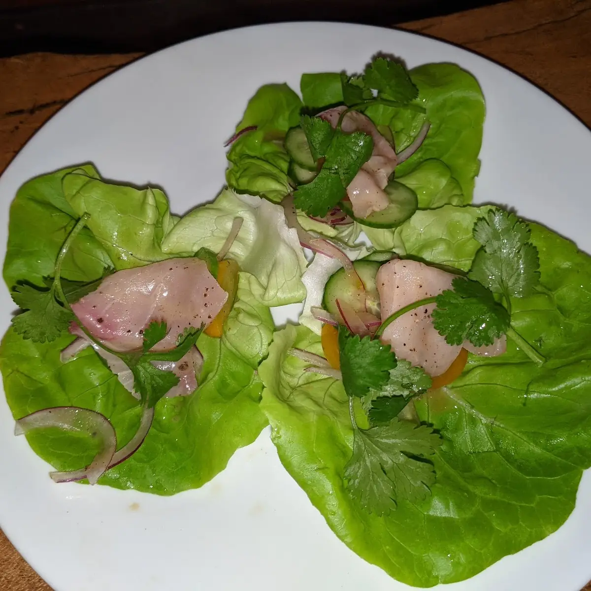 Hamachi Ceviche Lettuce Wraps