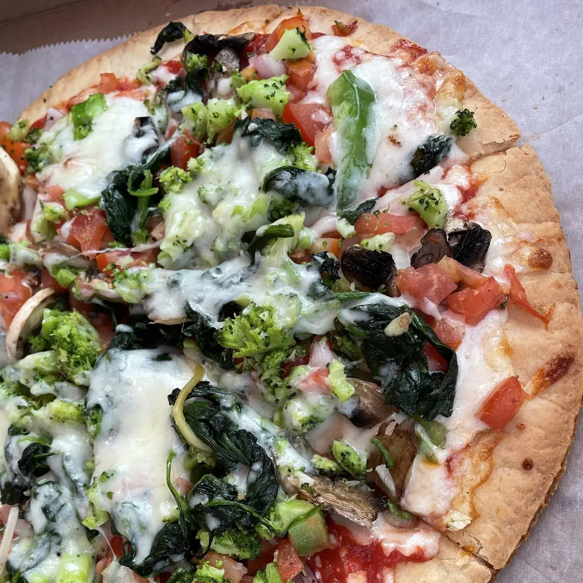 Chicken Caesar Pizza Crispy Crust