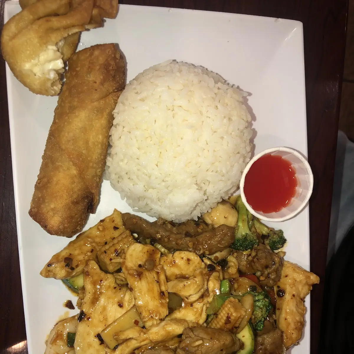 Hunan Chicken with Steamed Rice
