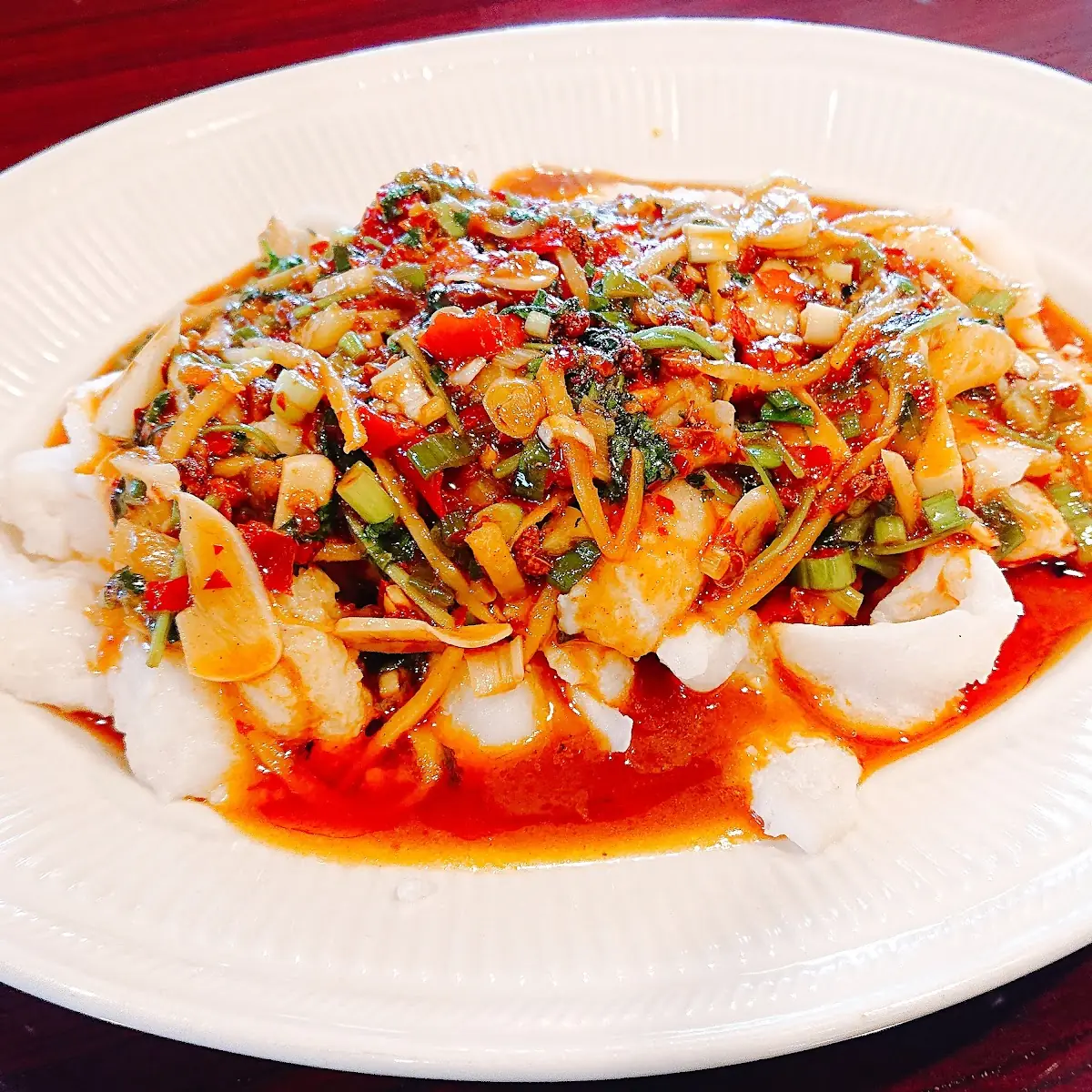 Szechuan Fish with Rice Noodle