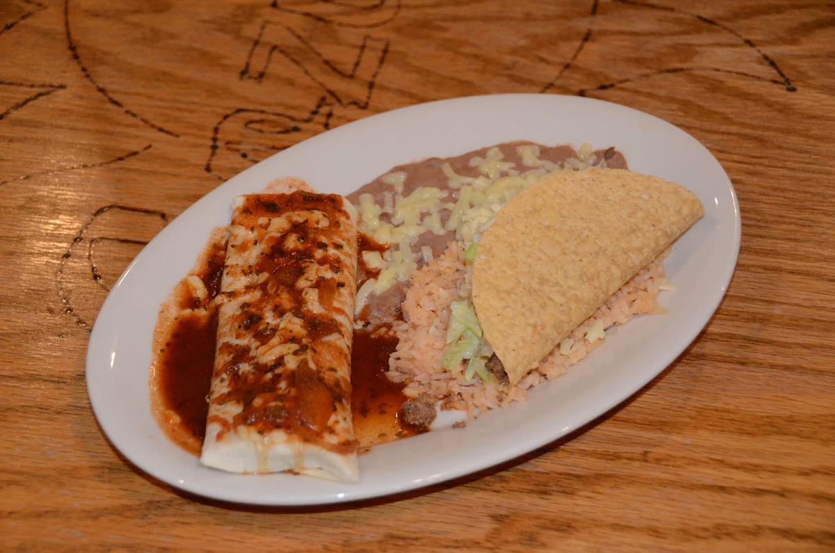 Cheese Quesadilla with Rice & Beans