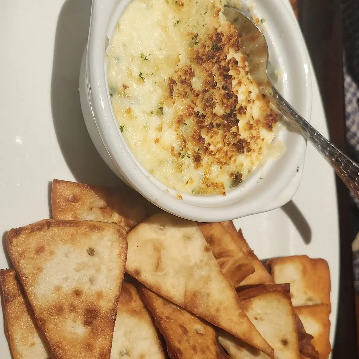 Parmesan Crusted Spinach Dip
