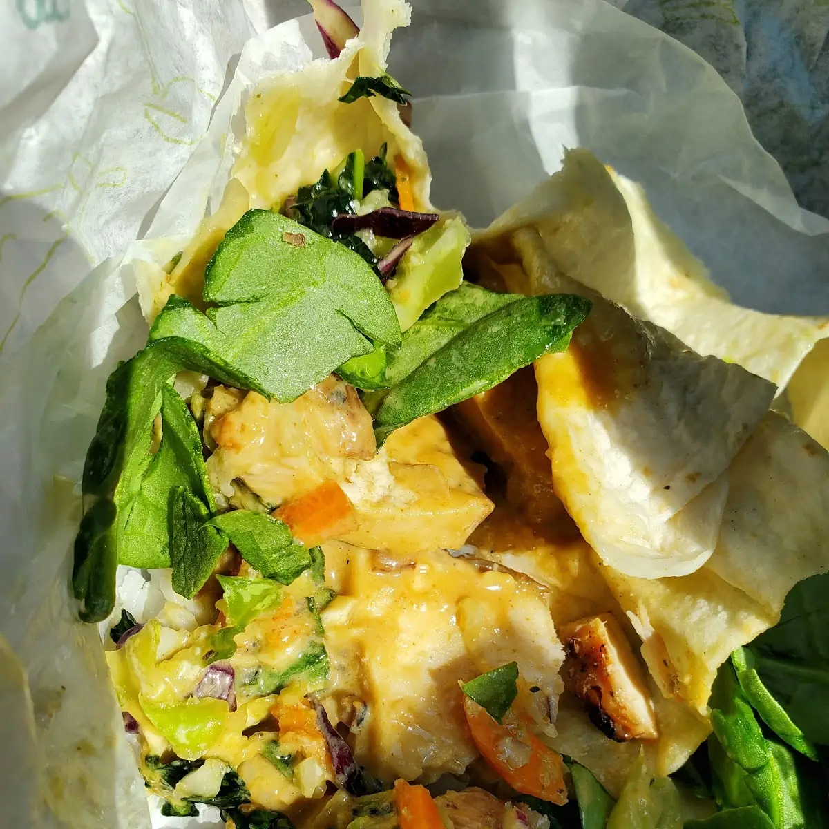 Thai Chicken Wrap