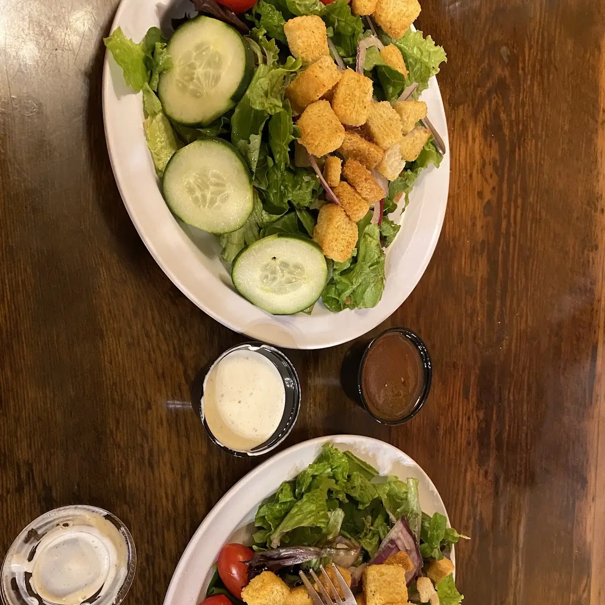 Mixed Green Salad Sis's Breadsticks