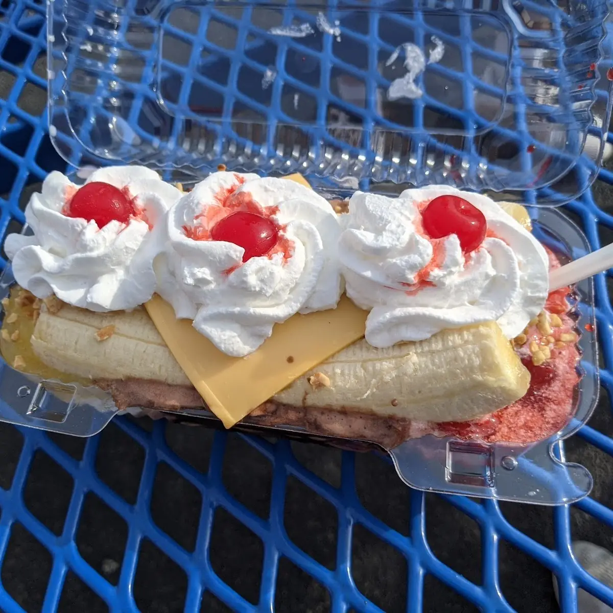 Banana Split with American Cheese
