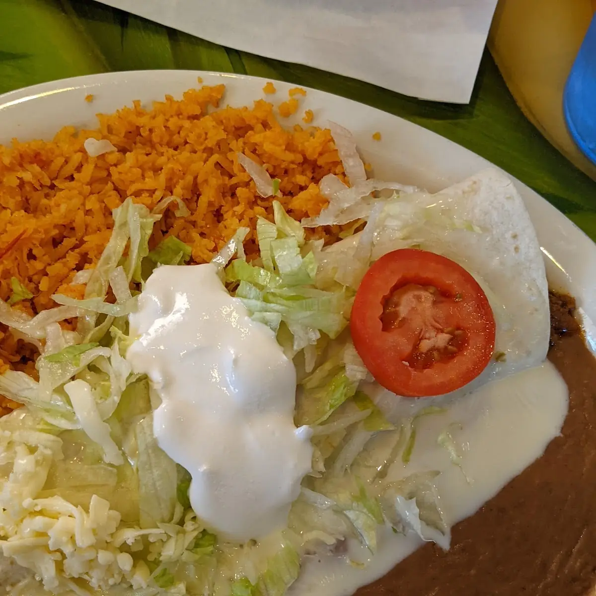 Beef Burrito Rice and Beans