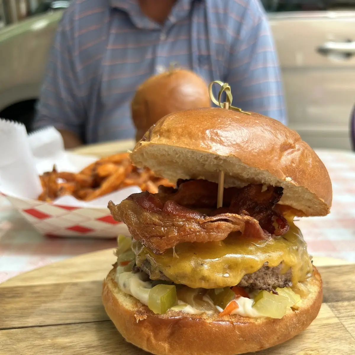 Sin Burger and Fries
