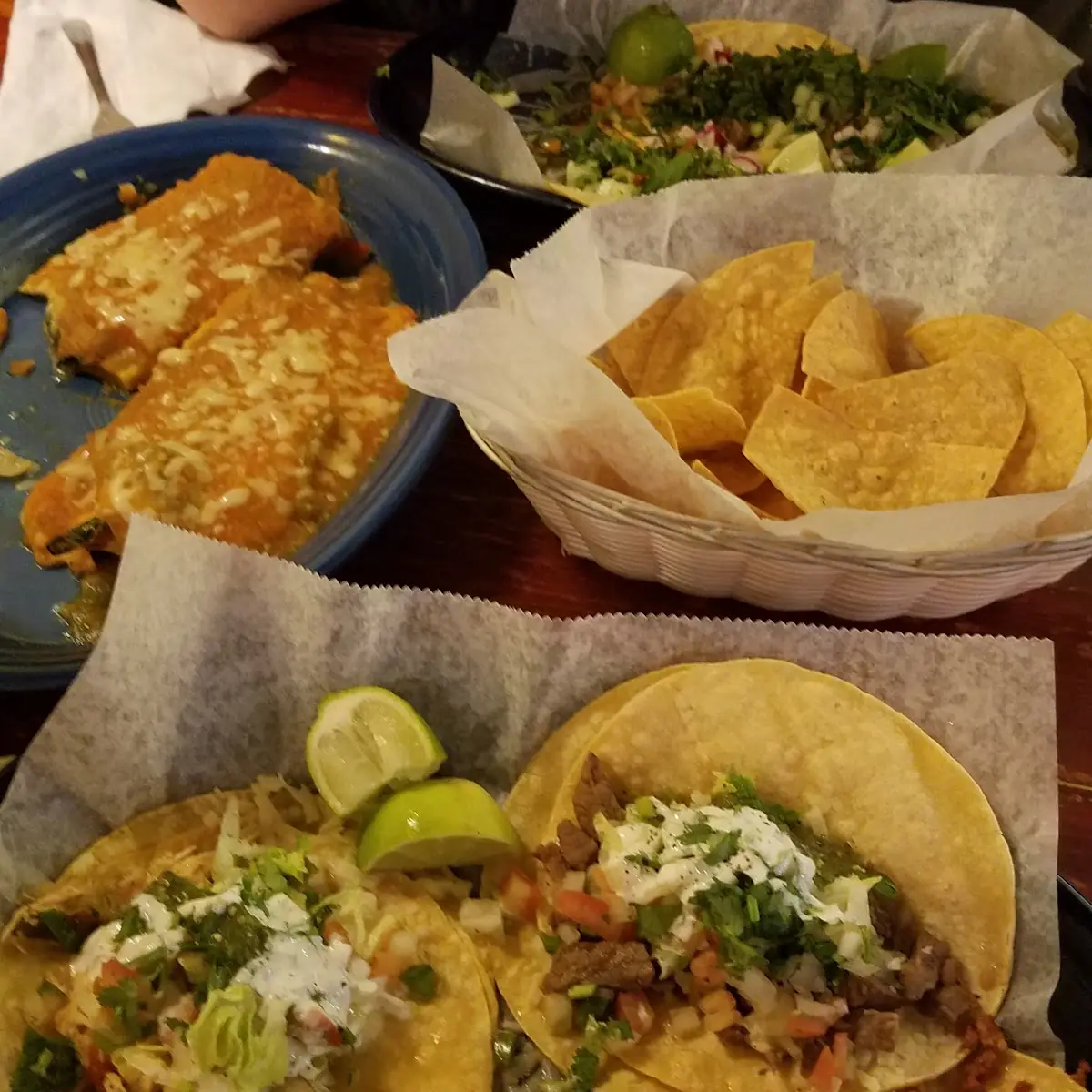 Soft Tacos and Chiles Rellenos