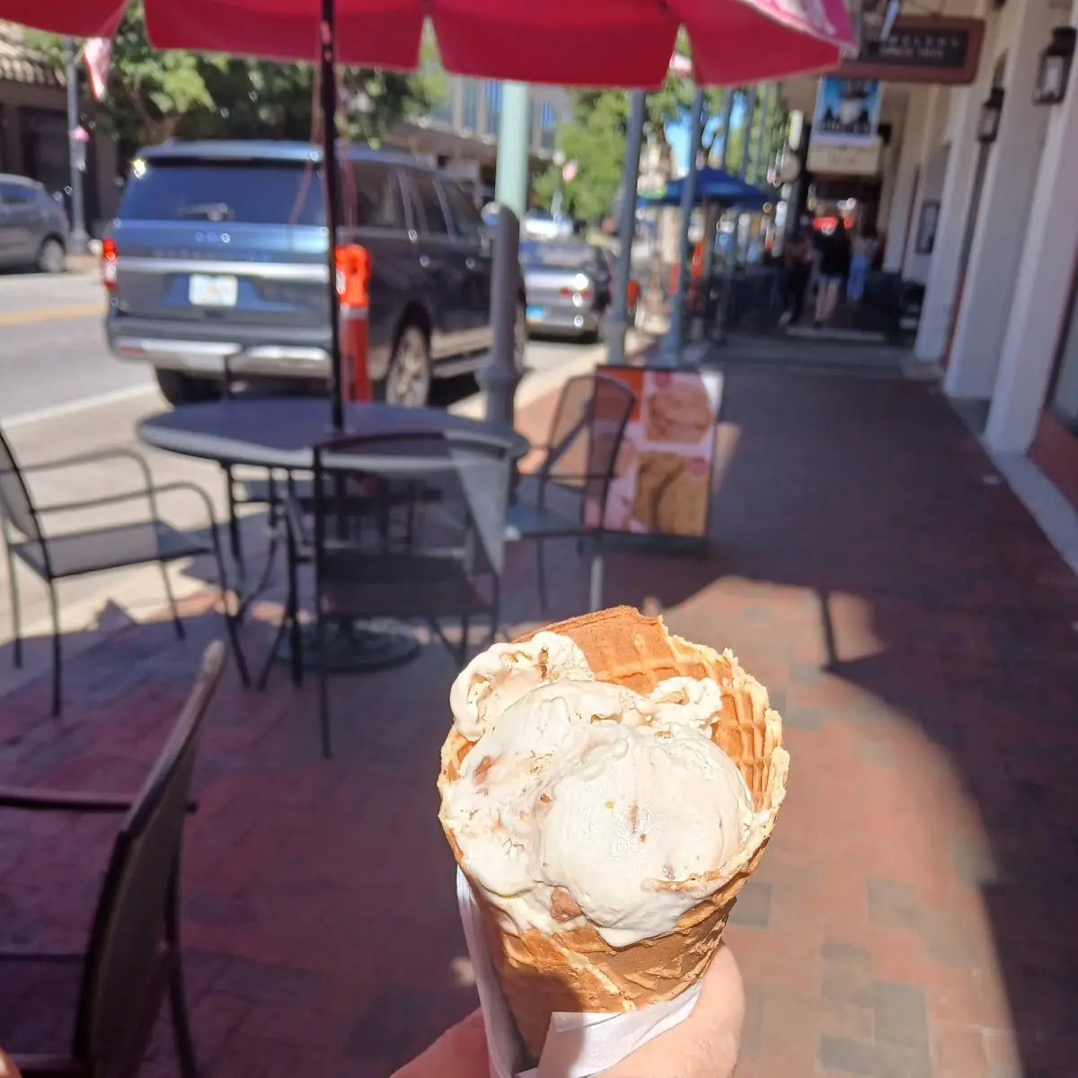 Caramel Apple Ice Cream Cone