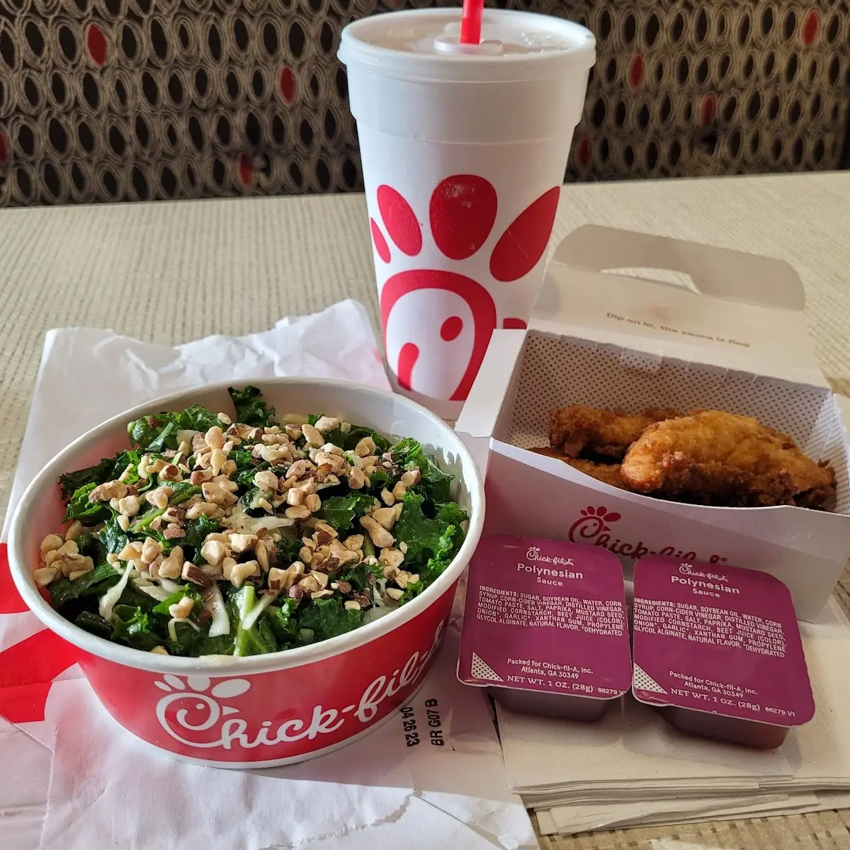 Chicken Strip Kale Salad