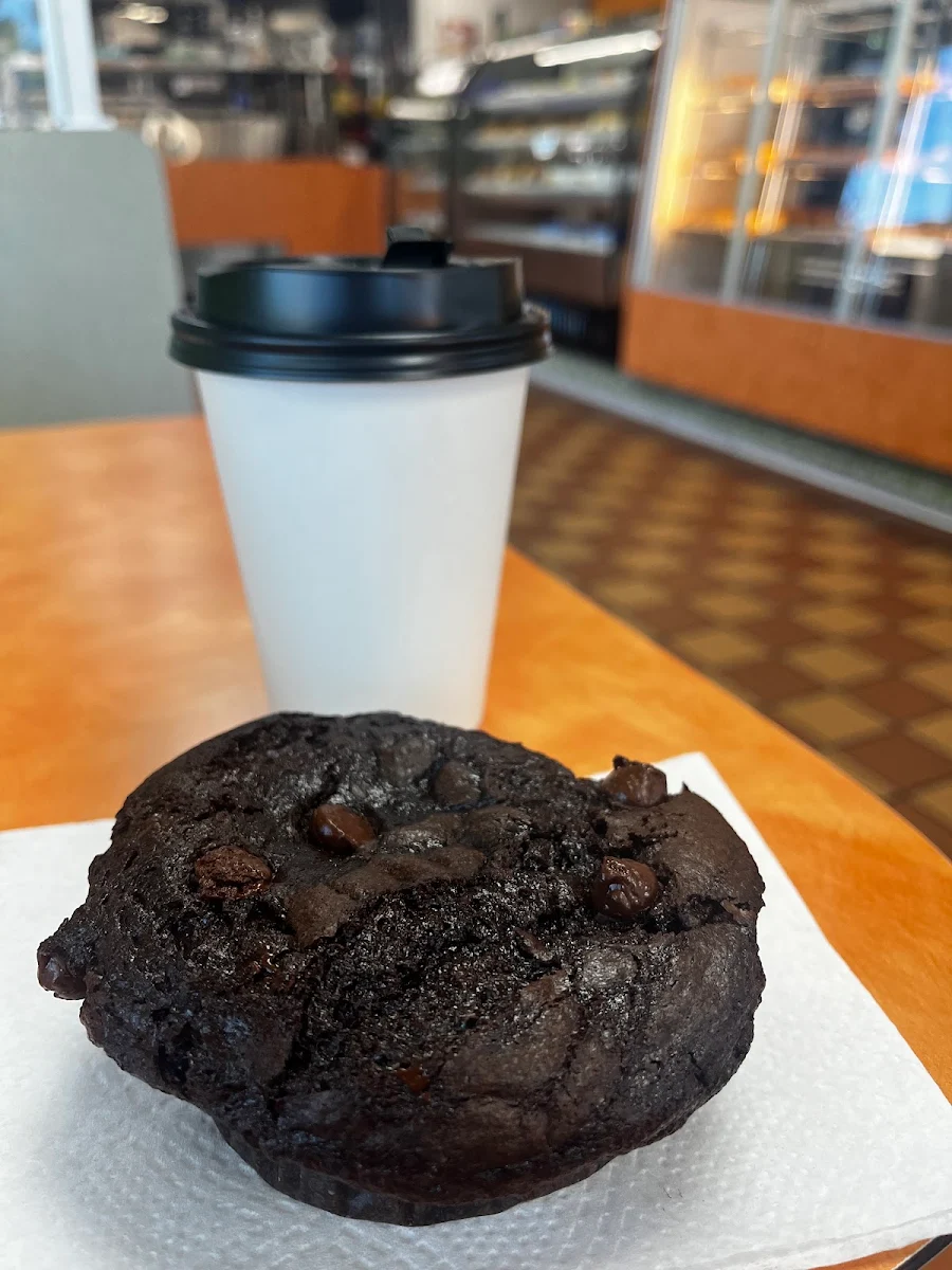 Chocolate Chip Muffin with Coffee