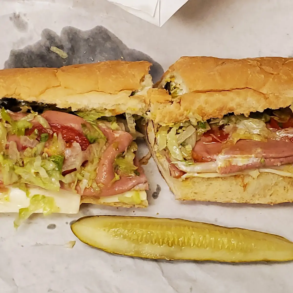 12 Inch Cold Cut Sub Sandwich