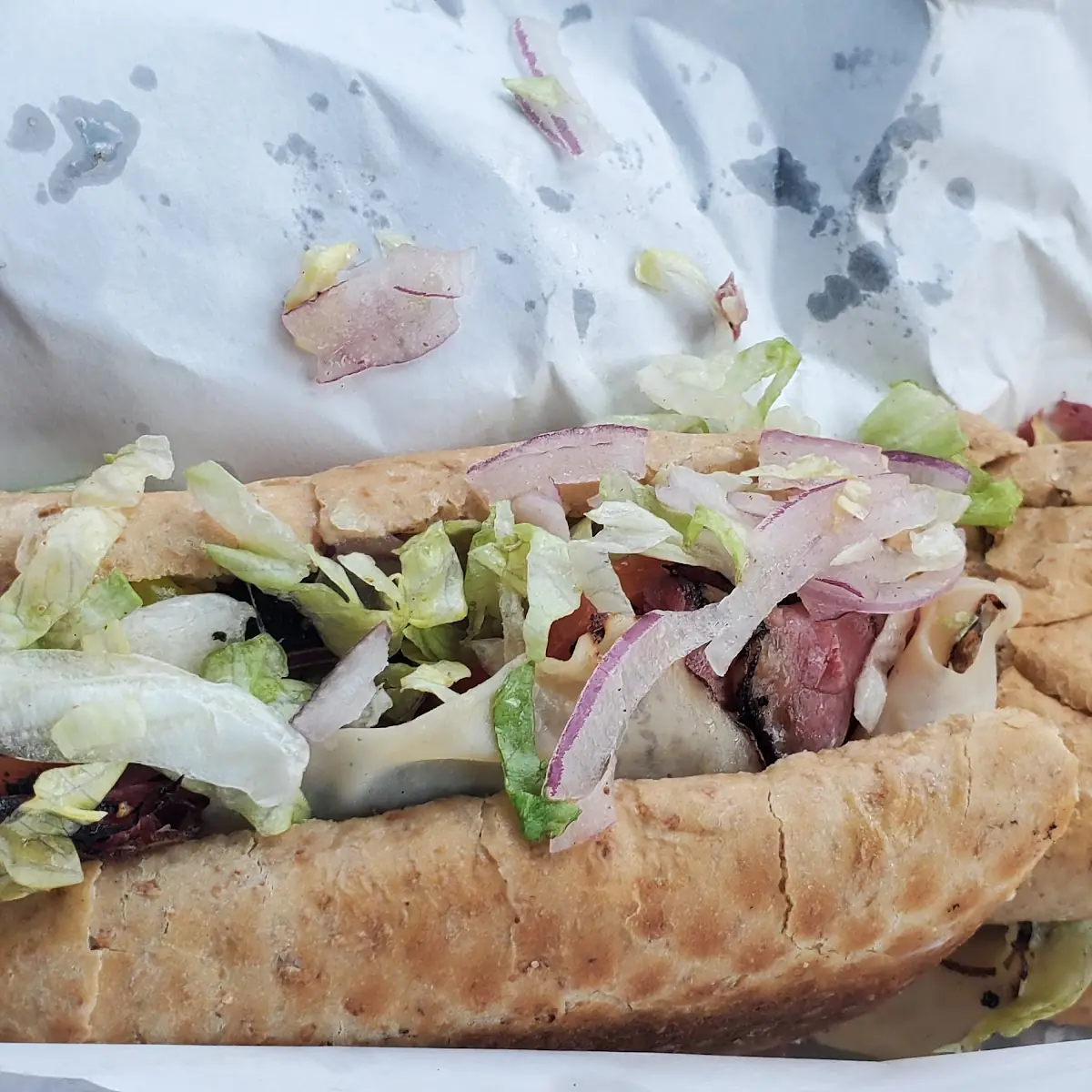 Triple Meat Submarine Sandwich