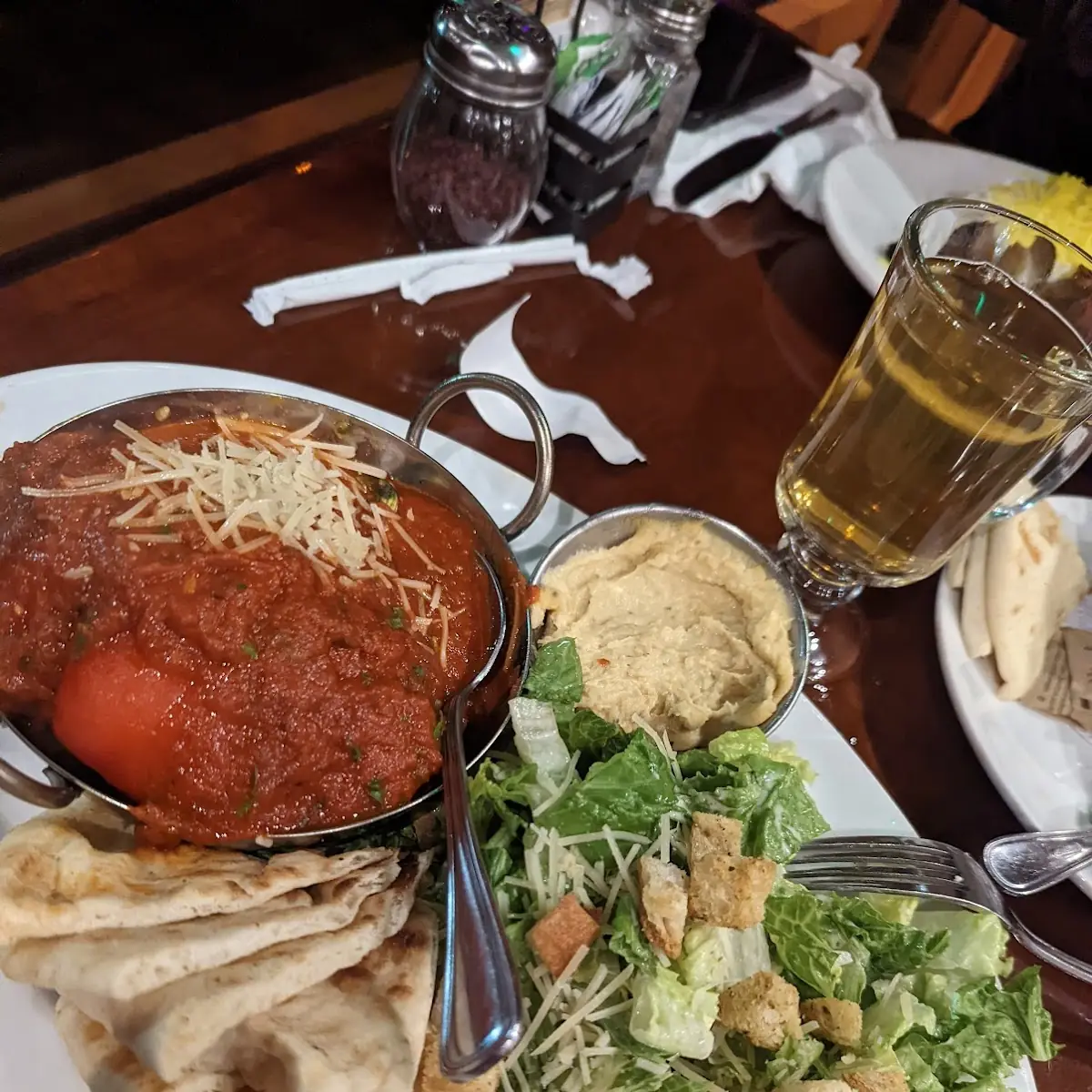 Roasted Red Pepper Hummus Plate
