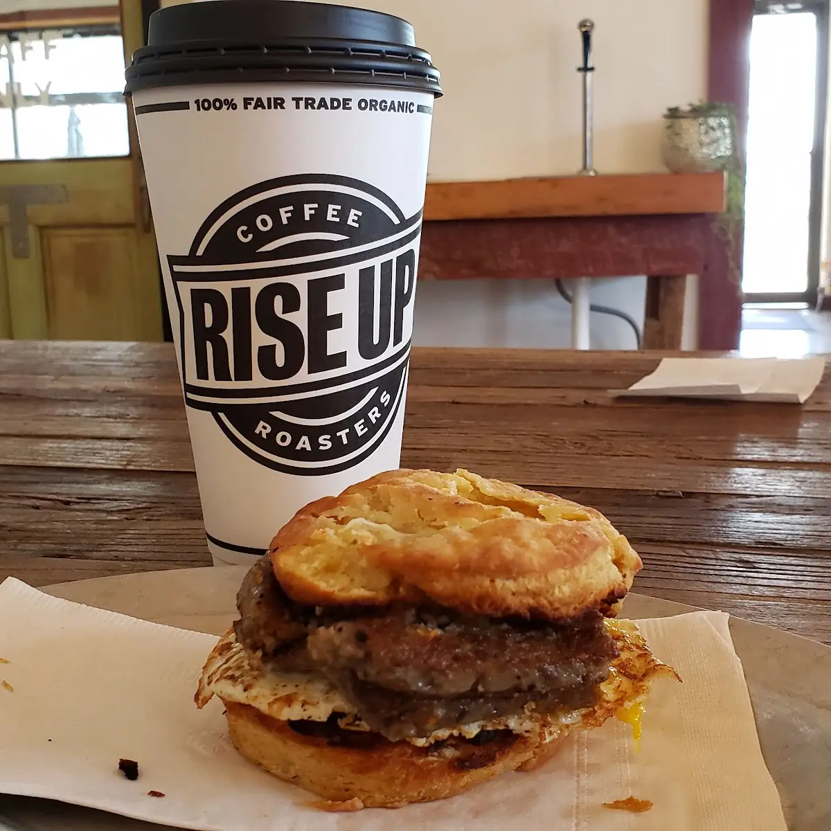 Scrapple Breakfast Sandwich