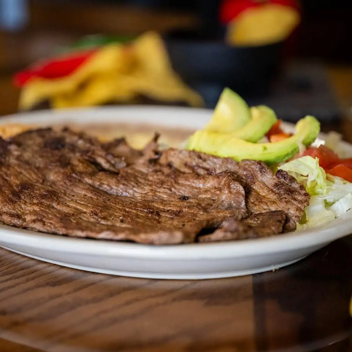 T-Bone Steak a La Tampiquena