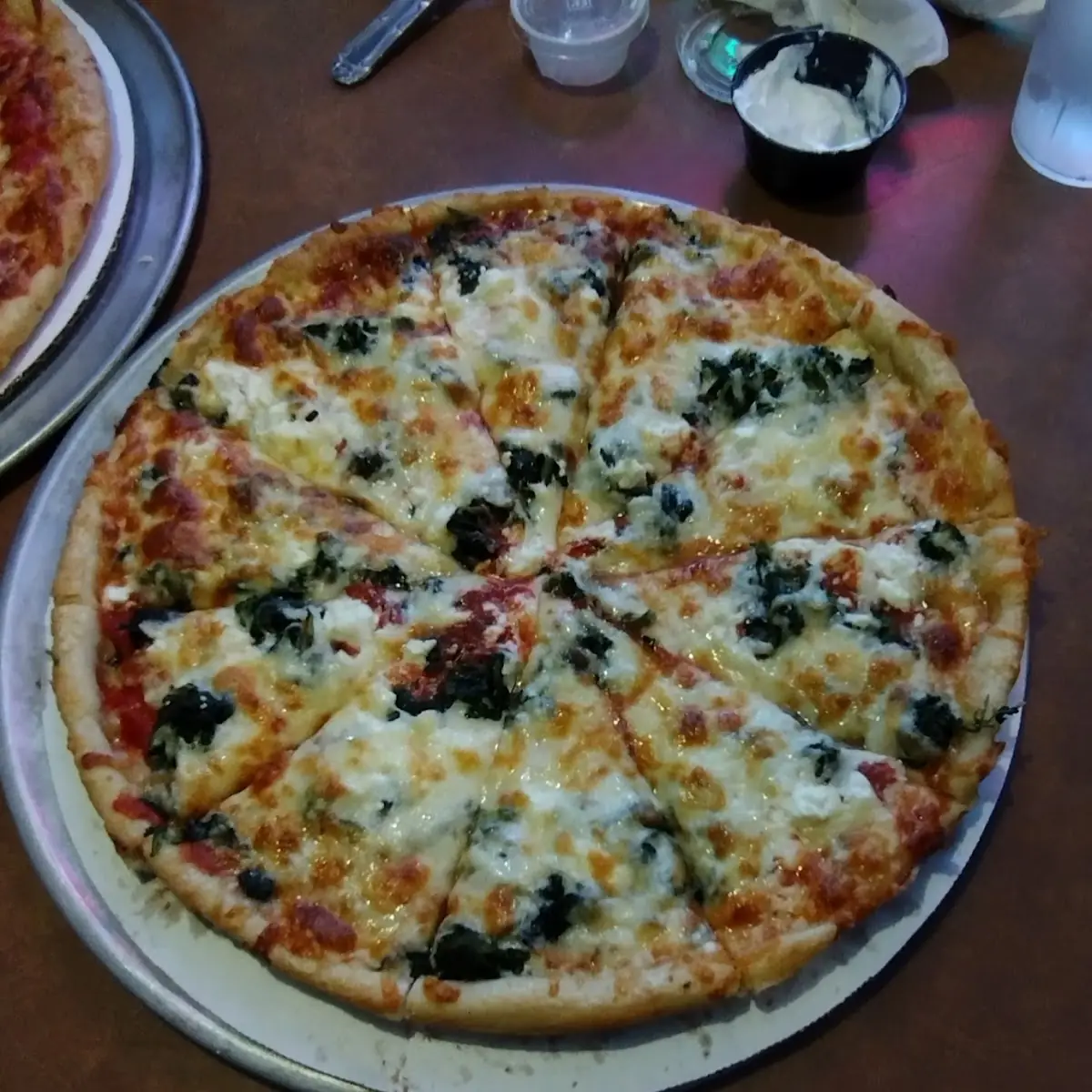 Spinach and Feta Cheese Pizza