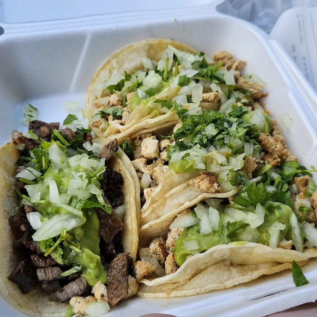 Two Beef or Chicken Tacos