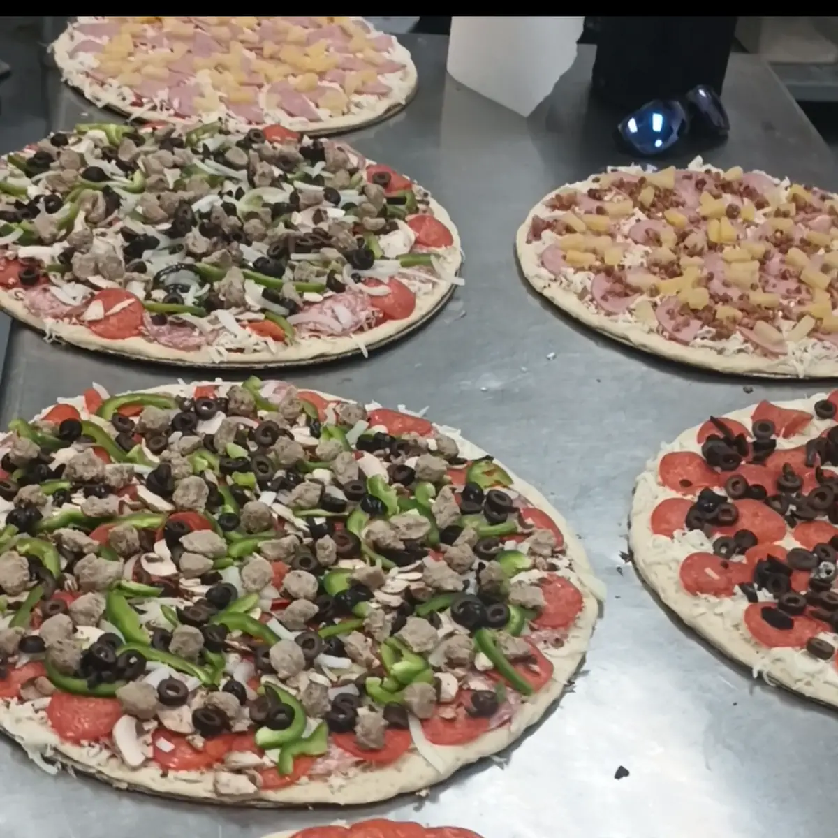 Create Your Own Cheese Pizza with Two Toppings