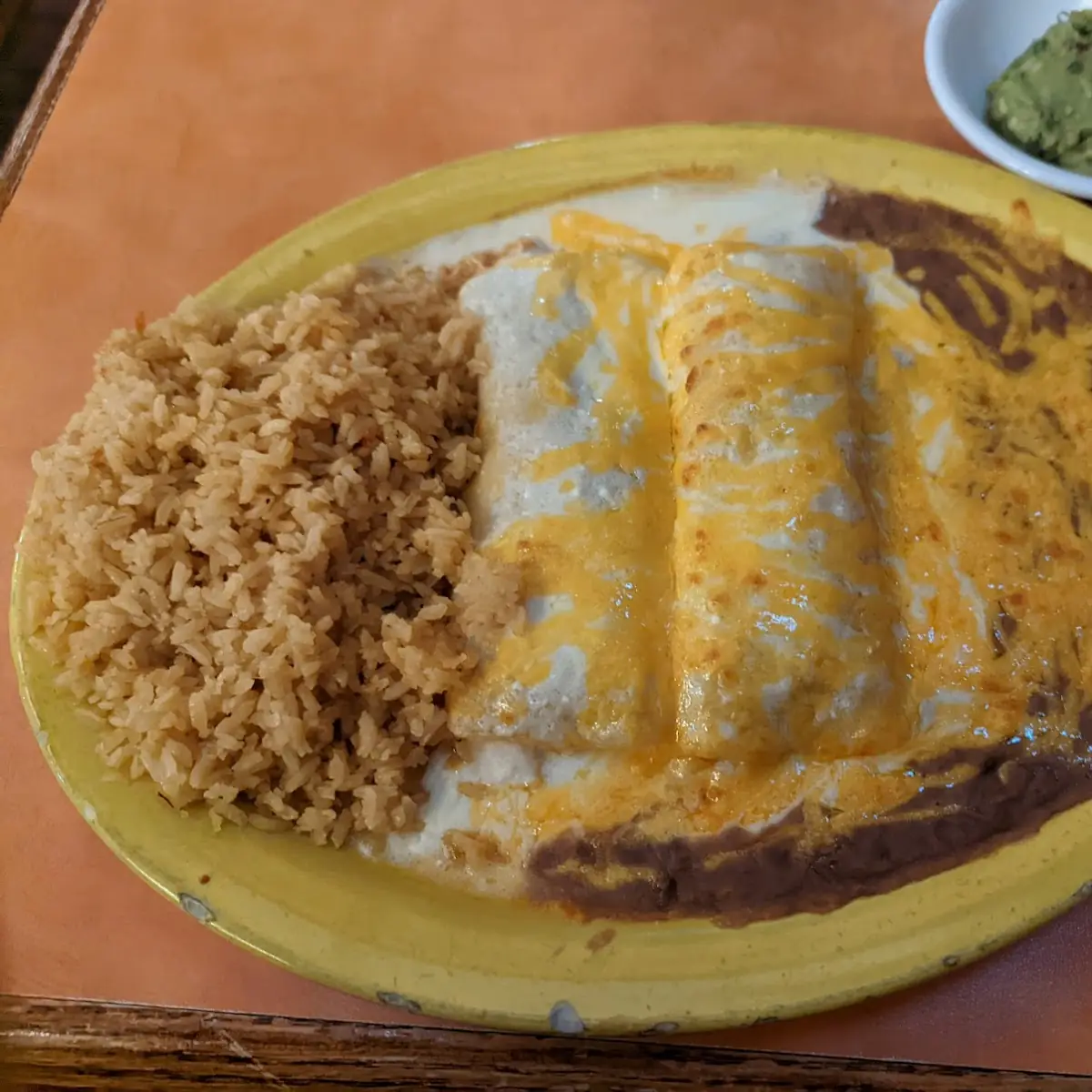 Enchiladas and Tacos with Refried Beans