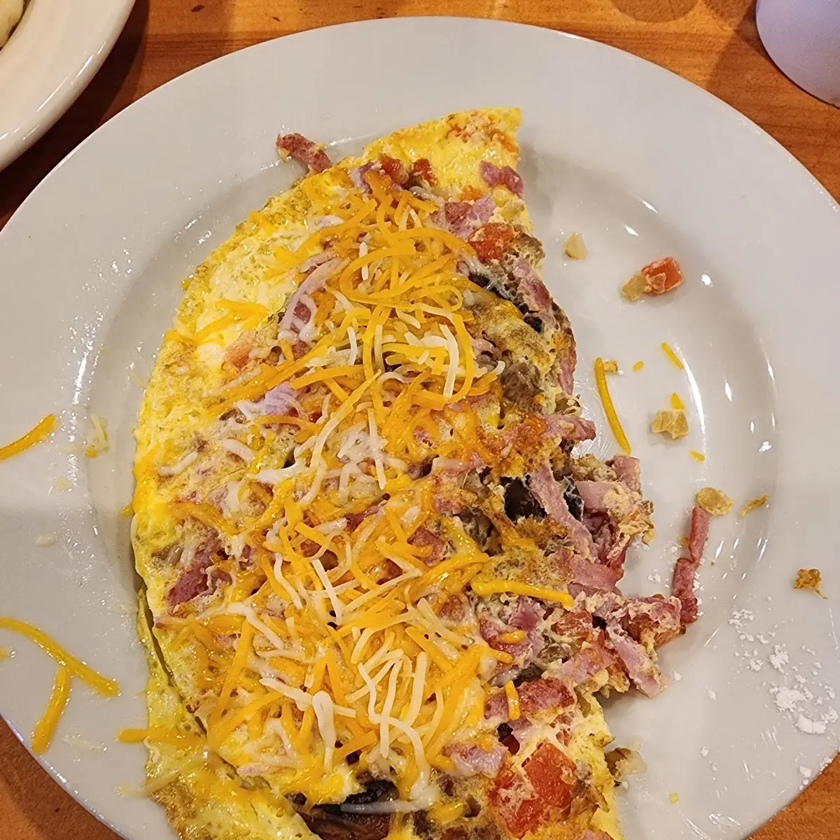Veggie Omelette with Hash Browns