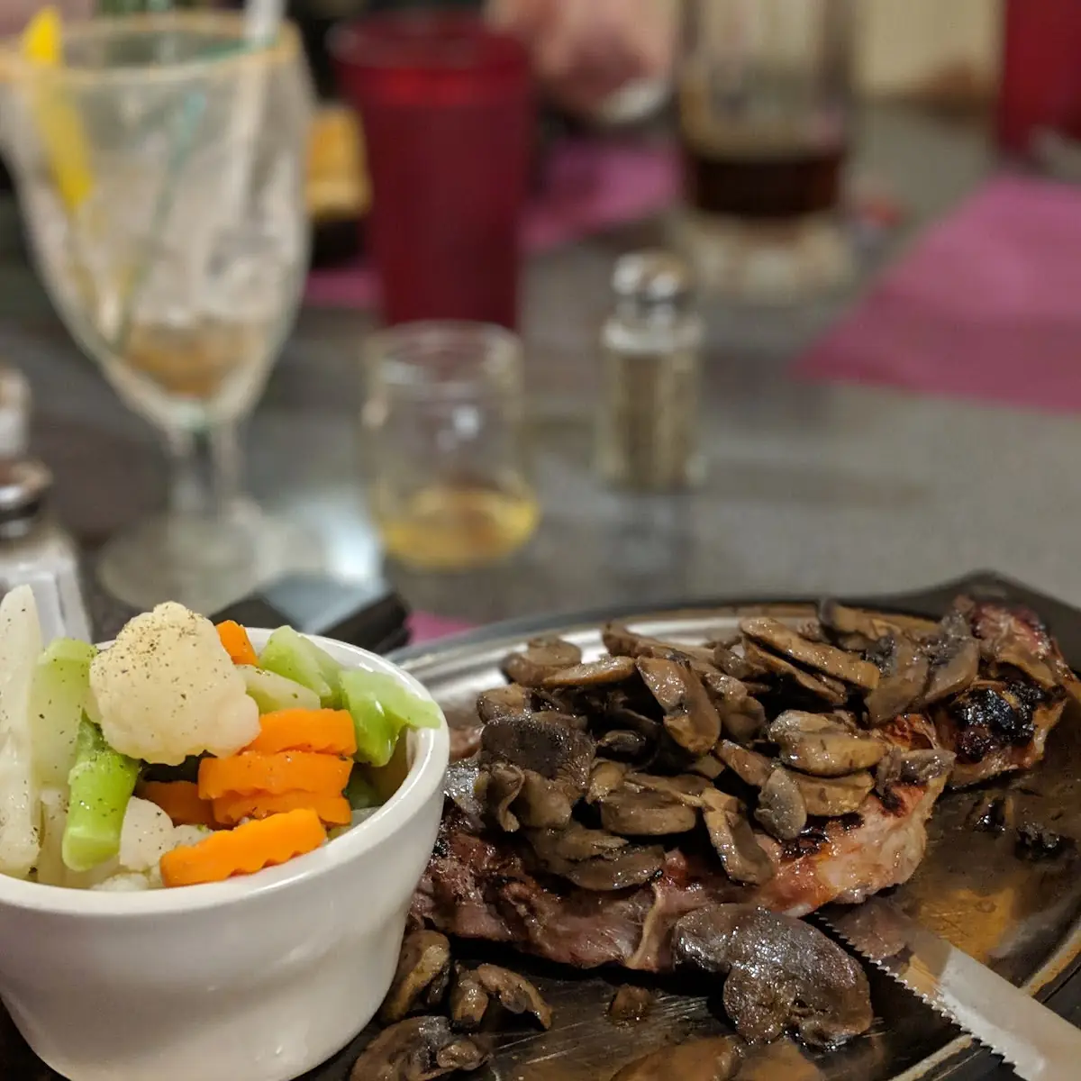 Ribeye Steak with Sauteed Mushrooms