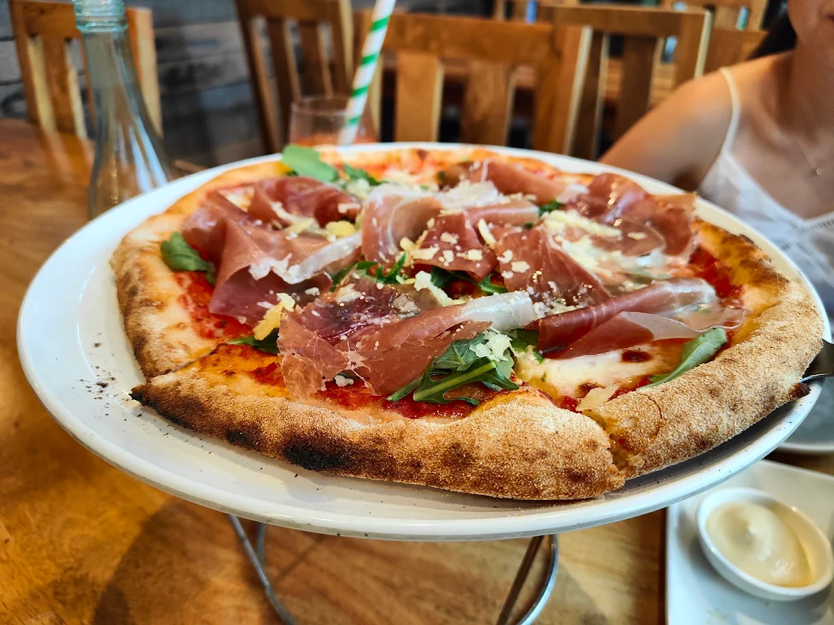 Prosciutto and Rocket Pizza, The Sawmill