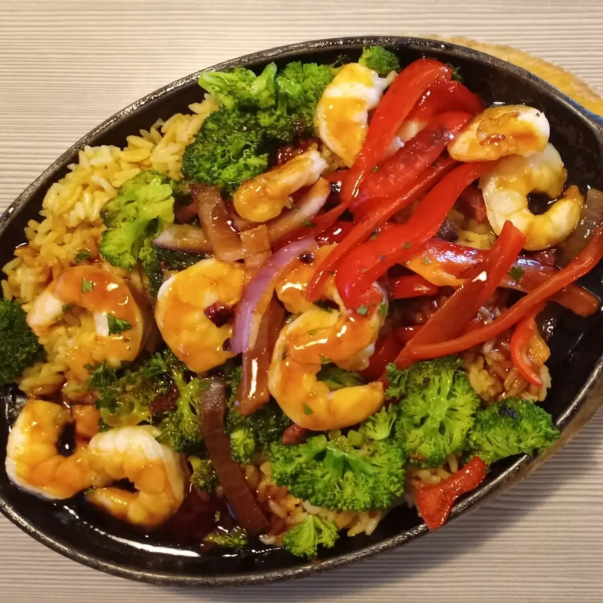 Hibachi Grilled Shrimp Skillet