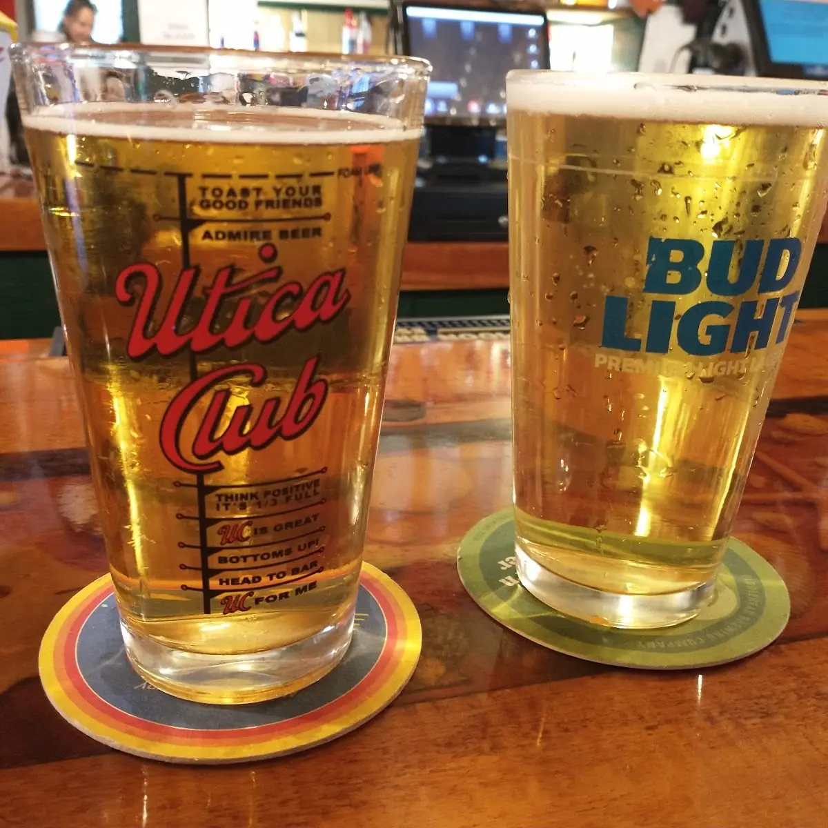 Draft Beer with Corresponding Glasses