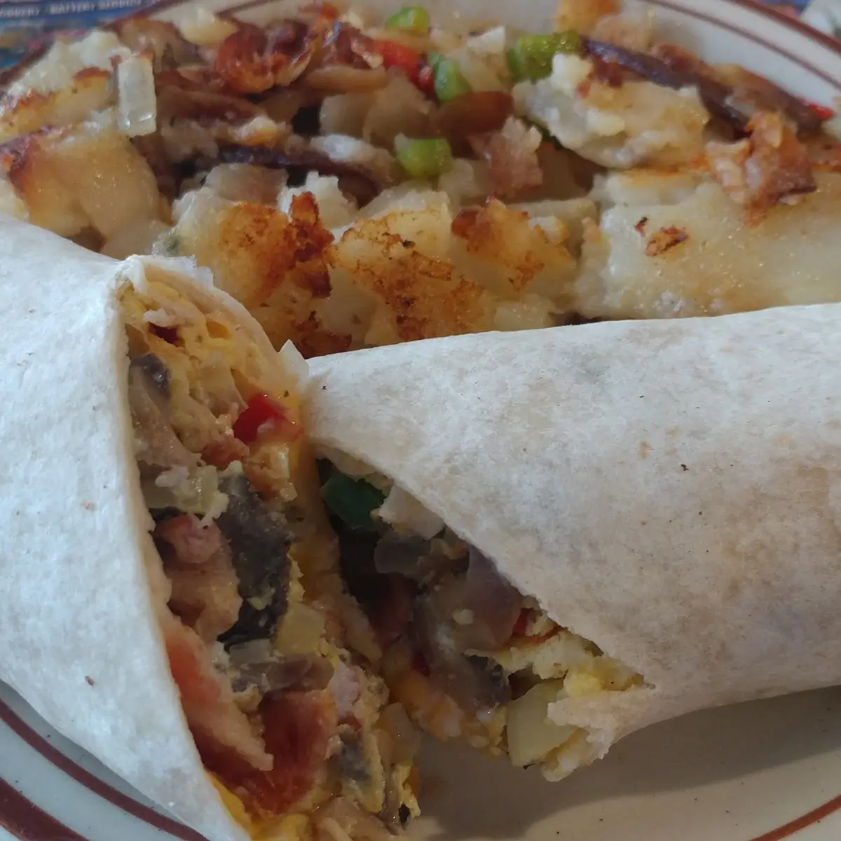 Breakfast Burrito with Bacon