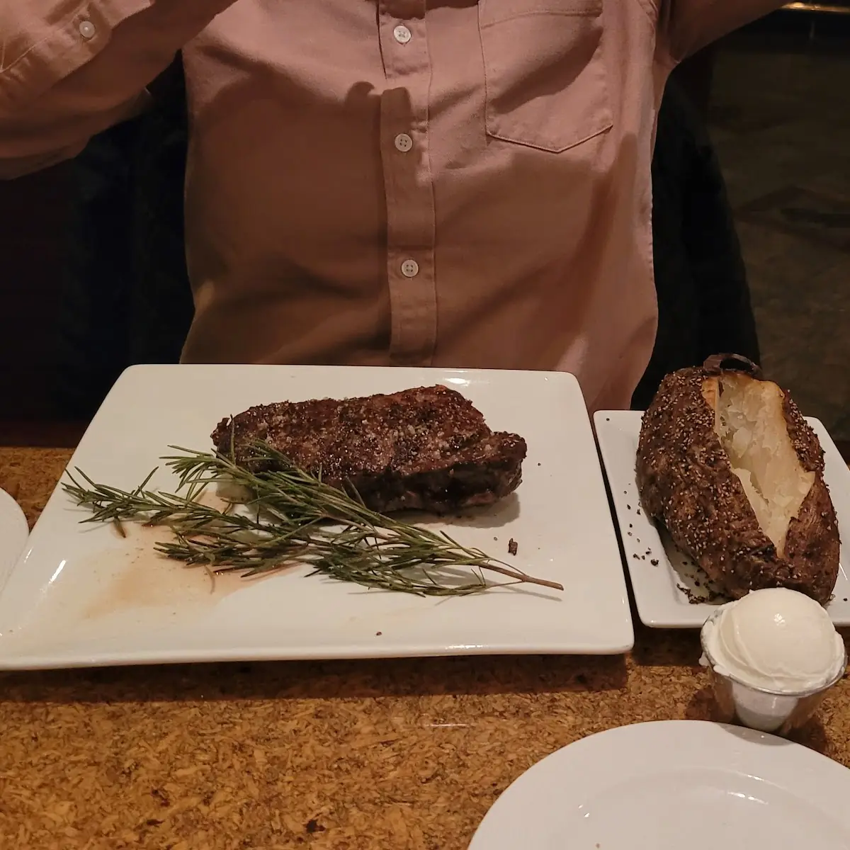 Steak w Baked Potato