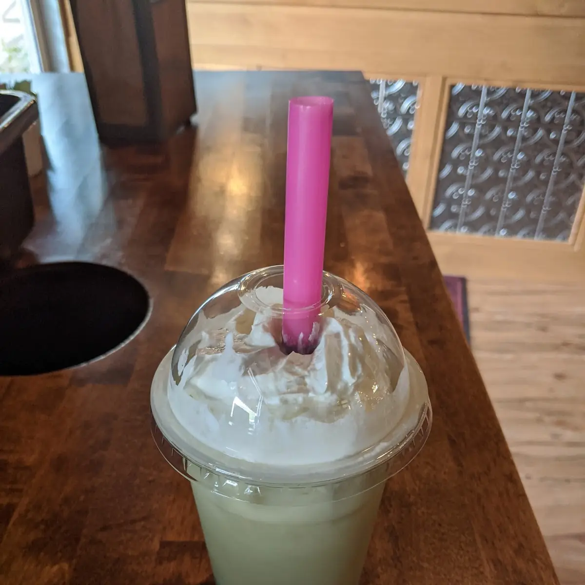 Boba Tea with Lavender and Green Tea