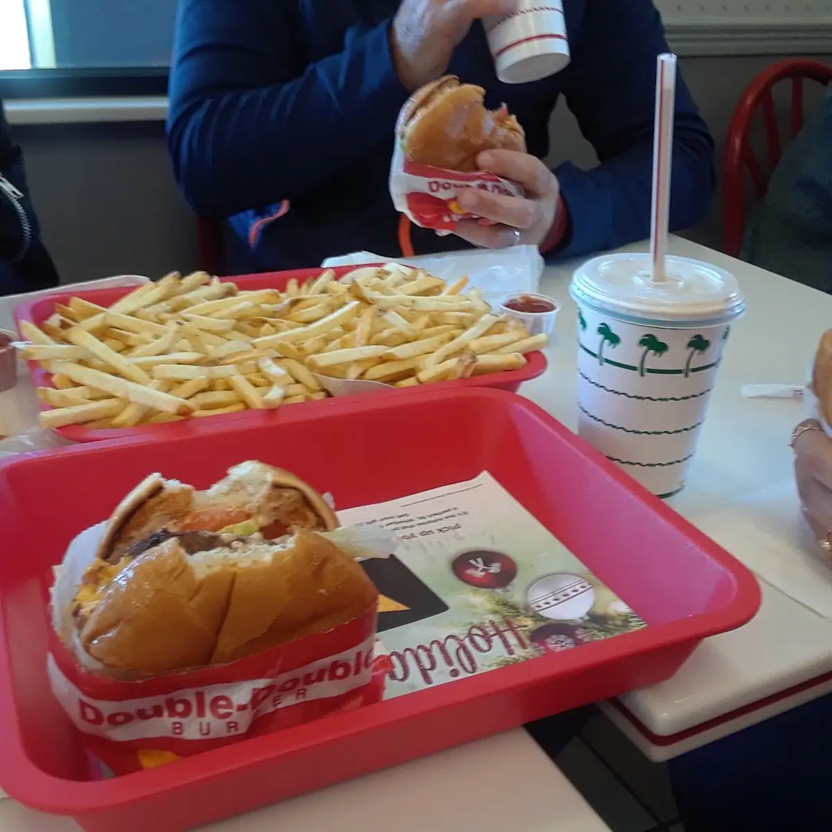 Burger and Fries with Cheeseburger Combo