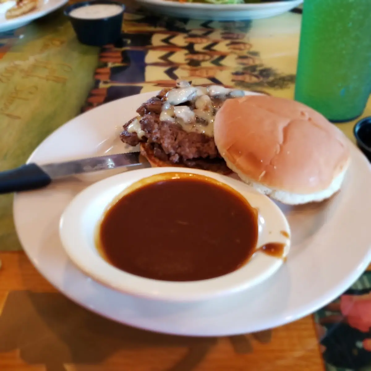 Double Mushroom Swiss Burger