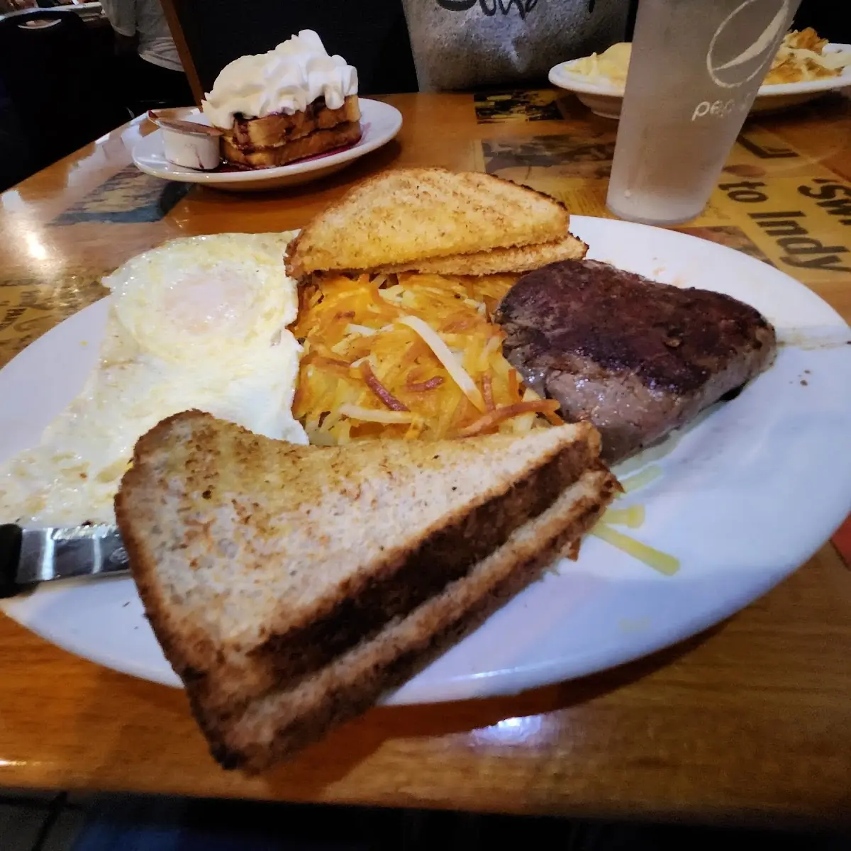 Sirloin Steak and Eggs
