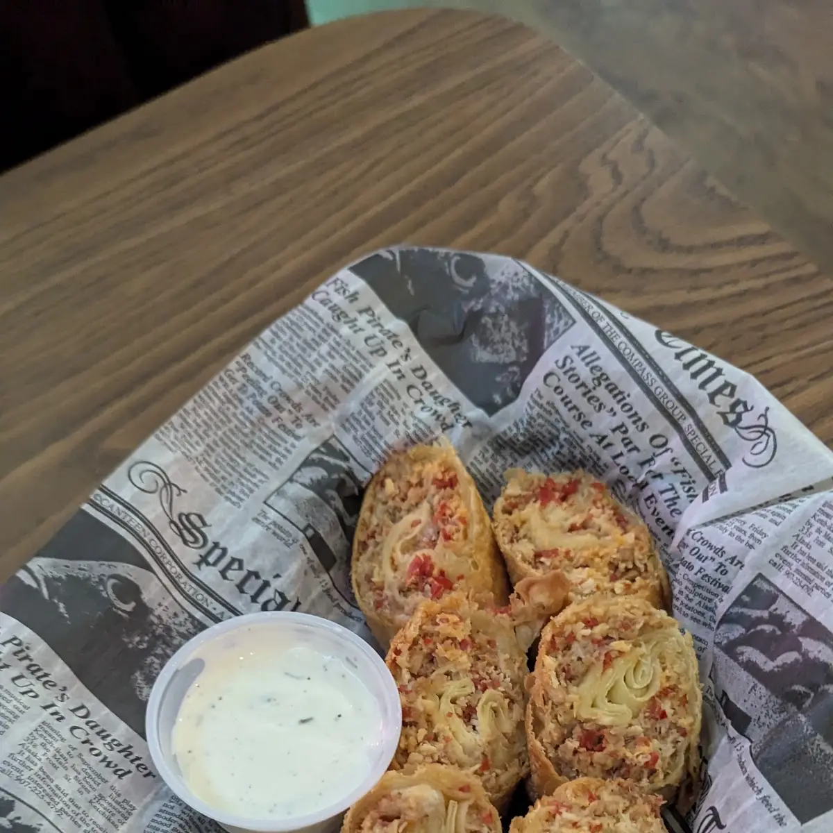 Buffalo Chicken Egg Roll