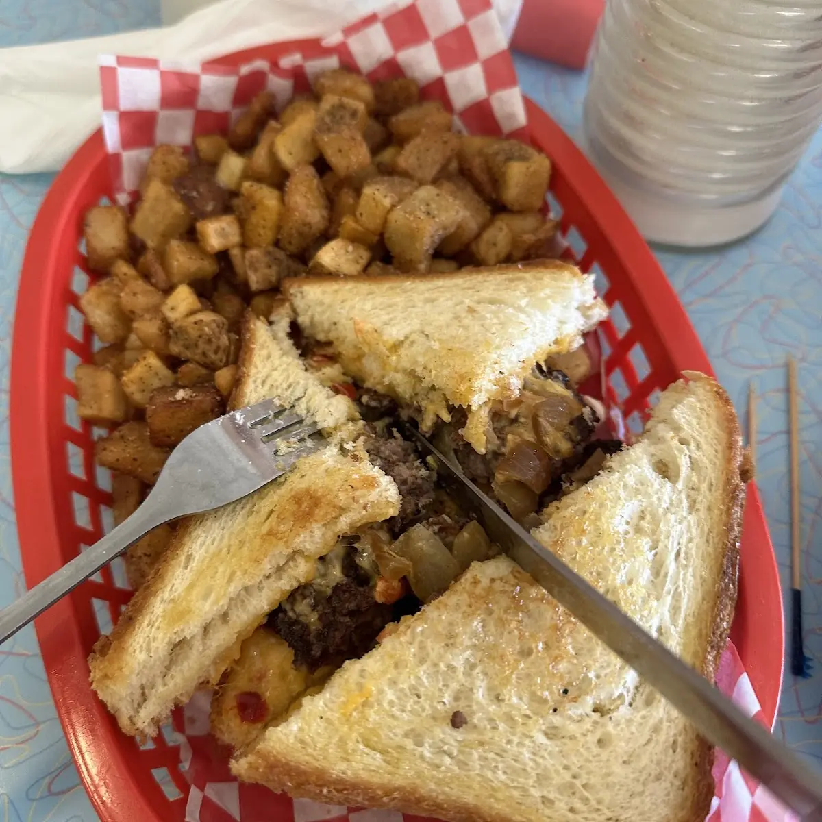 Breakfast Patty Melt