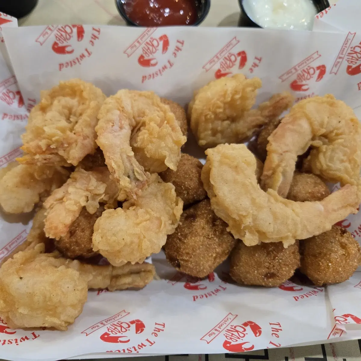 Fried Shrimp with Hush Puppies