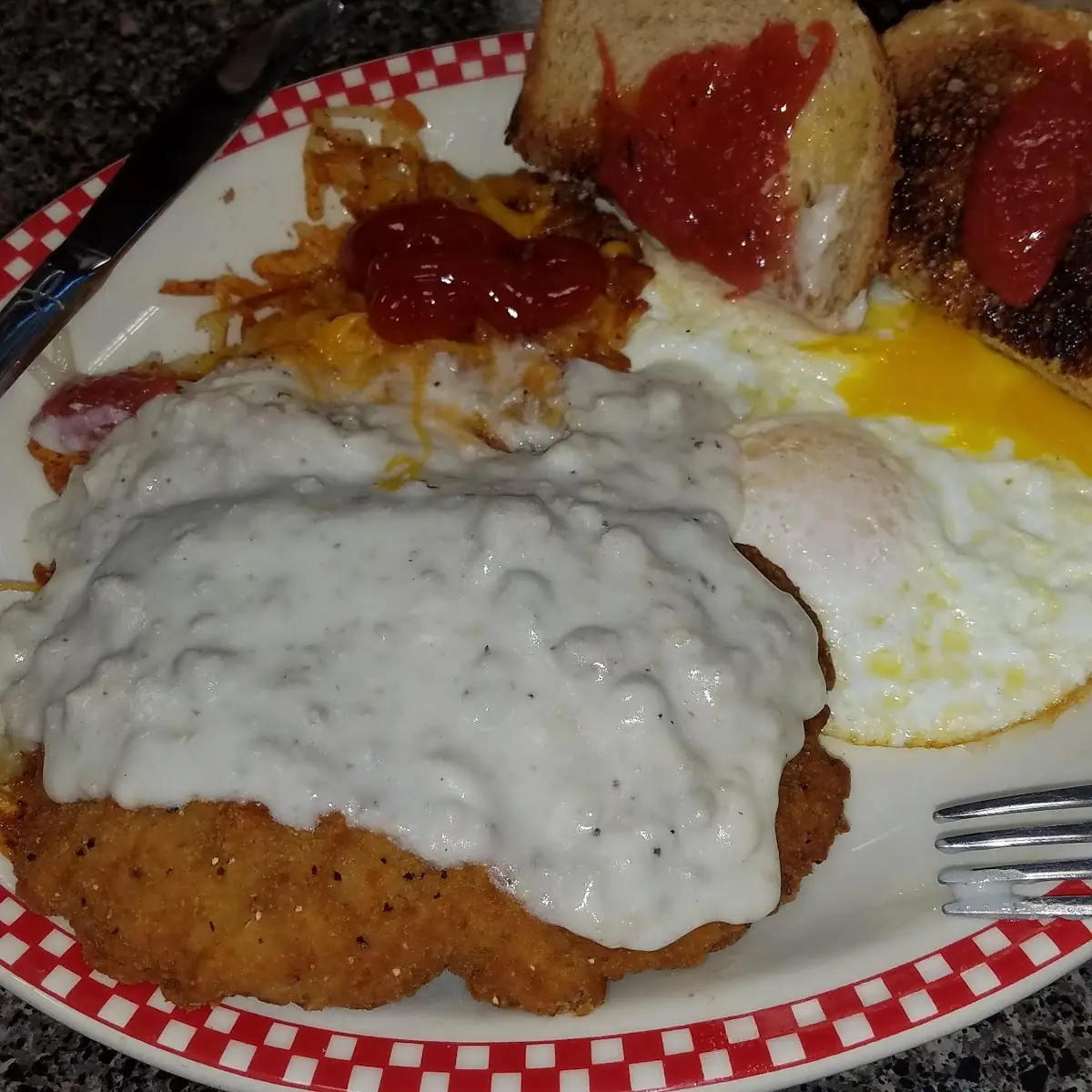 Chicken Fried Steak and Eggs