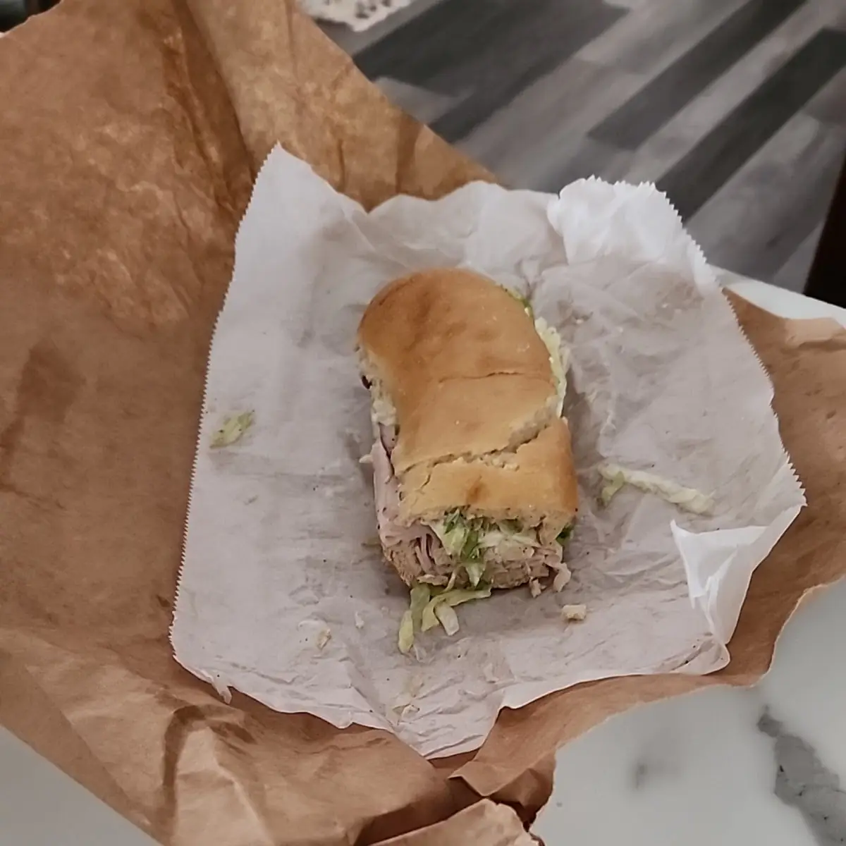 Turkey and Cheese Sub