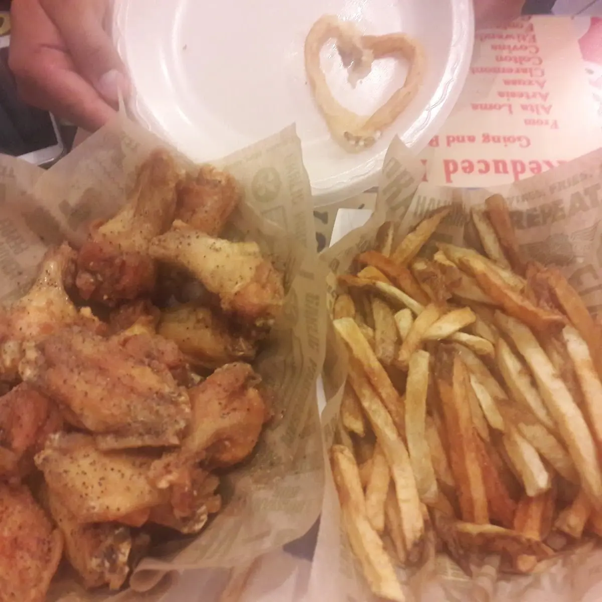 Lemon Pepper Wings & Fries